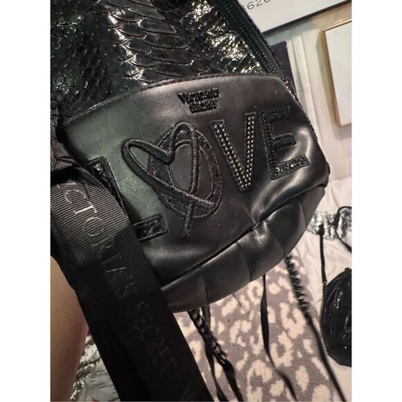 Vs victorias secret the victoria minibag backpack black gold - Picture 4 of 12